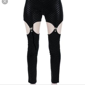 KILLSTAR mermaid scale leggings. Size XL